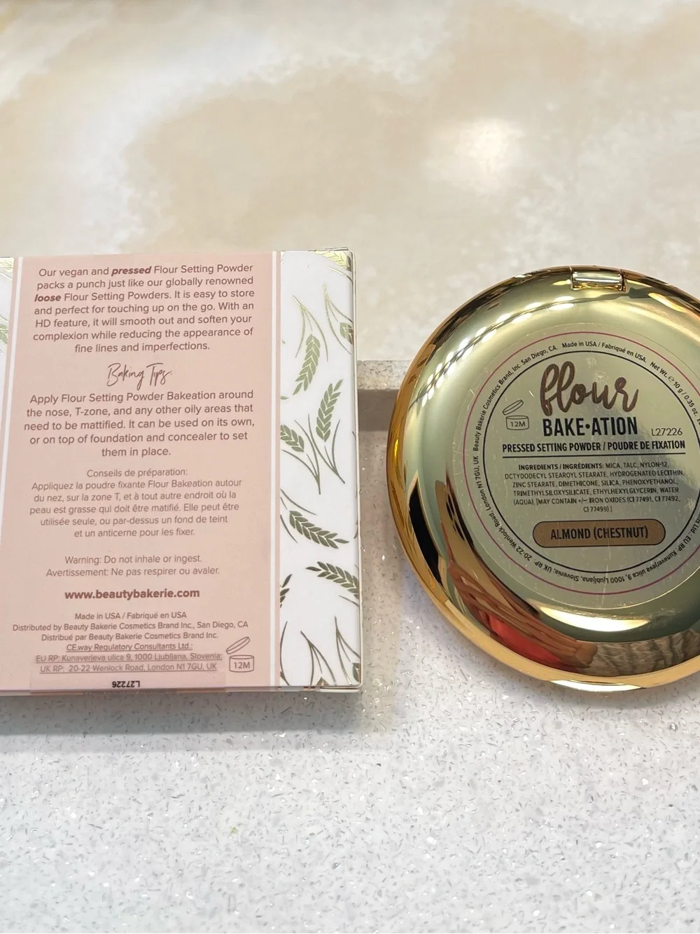 Beauty Bakerie ~ ‘ALMOND’ (Chestnut) Pressed Setting Powder ~ Full Size 10 g